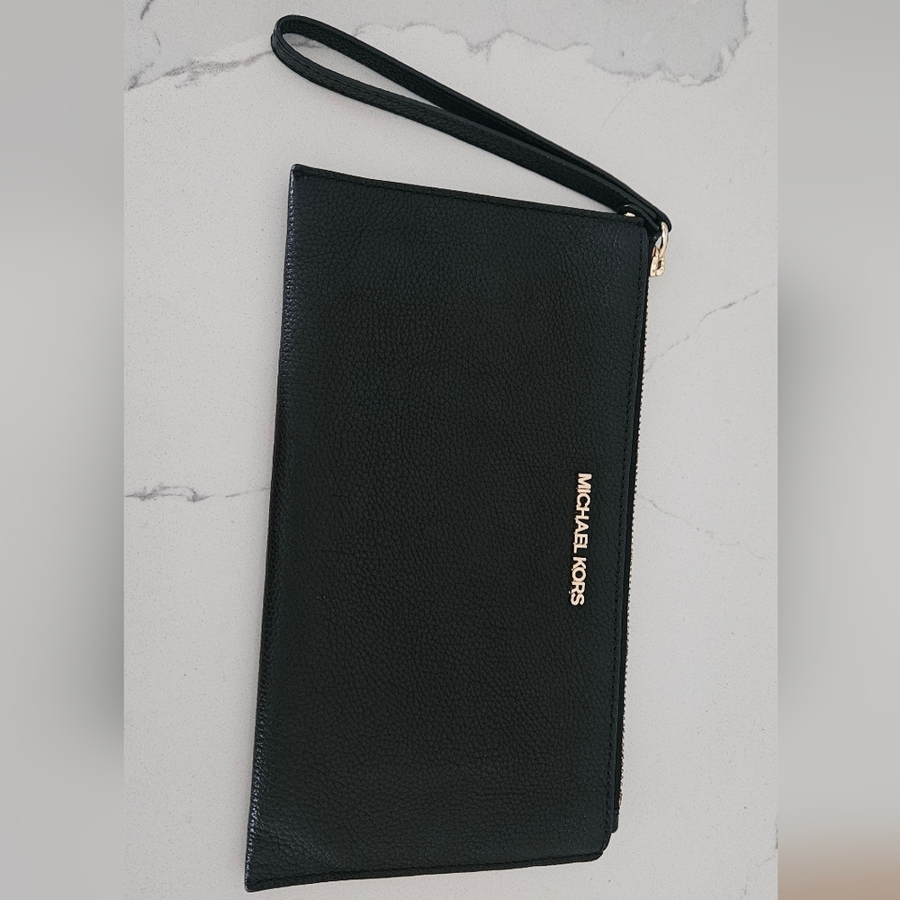Michael Kors Black Leather Pouch